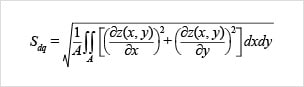 Sdq（均方根斜率）