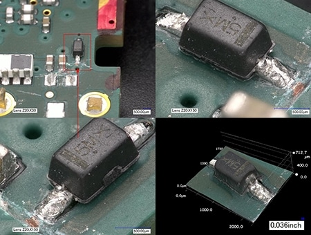 倾斜观察、3D形状测量（画面分割功能）